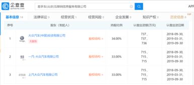 大眾攜手南北大眾成立易手車公司，布局互聯(lián)網(wǎng)信息服務(wù)市場